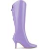 imageAllegra K Womens Pointed Toe Stiletto Heel Knee High BootsPurple