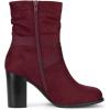 imageAllegra K Womens Slouch Chunky Heel Ankle BootsBurgundy