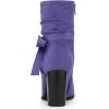 imageAllegra K Womens Slouch Chunky Heel Ankle BootsDark Purple