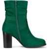 imageAllegra K Womens Slouch Chunky Heel Ankle BootsEmerald Green