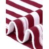 imageAllegra K Striped t Shirts for Women Long Sleeve Tops Crew Neck Fitted Tees Casual Trendy OutfitsDeep Red Stripe