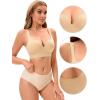 imageAllegra K Womens Push Up Bra V Neck Medium Impact Wireless Bralette Padded Supportive t Shirt BrasBeige