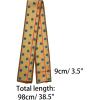 imageAllegra K 50s Ribbon Skinny Scarf Lovely Polka Dots Pattern for Bags Hair Band Neck WrapsBrown Big Dot