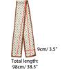 imageAllegra K 50s Ribbon Skinny Scarf Lovely Polka Dots Pattern for Bags Hair Band Neck WrapsBrown Small Dot