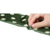 imageAllegra K 50s Ribbon Skinny Scarf Lovely Polka Dots Pattern for Bags Hair Band Neck WrapsDark Green Big Dot