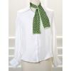 imageAllegra K 50s Ribbon Skinny Scarf Lovely Polka Dots Pattern for Bags Hair Band Neck WrapsGreen Small Dot