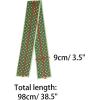 imageAllegra K 50s Ribbon Skinny Scarf Lovely Polka Dots Pattern for Bags Hair Band Neck WrapsGreen Small Dot