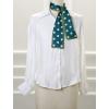 imageAllegra K 50s Ribbon Skinny Scarf Lovely Polka Dots Pattern for Bags Hair Band Neck WrapsNavy Blue Big Dot