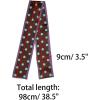 imageAllegra K 50s Ribbon Skinny Scarf Lovely Polka Dots Pattern for Bags Hair Band Neck WrapsWine Red Big Dot