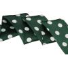 imageAllegra K 50s Skinny Silky Scarf Polka Dots Waistband Long Narrow Neckscarf Bag Handle AccessoryArmy Green Medium Dot