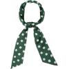 imageAllegra K 50s Skinny Silky Scarf Polka Dots Waistband Long Narrow Neckscarf Bag Handle AccessoryArmy Green Medium Dot