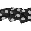 imageAllegra K 50s Skinny Silky Scarf Polka Dots Waistband Long Narrow Neckscarf Bag Handle AccessoryBlack Big Dot
