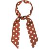imageAllegra K 50s Skinny Silky Scarf Polka Dots Waistband Long Narrow Neckscarf Bag Handle AccessoryCaramel Medium Dot