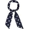imageAllegra K 50s Skinny Silky Scarf Polka Dots Waistband Long Narrow Neckscarf Bag Handle AccessoryDark Blue Medium Dot