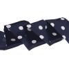 imageAllegra K 50s Skinny Silky Scarf Polka Dots Waistband Long Narrow Neckscarf Bag Handle AccessoryDark Blue Medium Dot