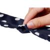 imageAllegra K 50s Skinny Silky Scarf Polka Dots Waistband Long Narrow Neckscarf Bag Handle AccessoryDark Blue Medium Dot
