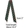 imageAllegra K 50s Skinny Silky Scarf Polka Dots Waistband Long Narrow Neckscarf Bag Handle AccessoryGreen Medium Dot