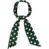 imageAllegra K 50s Skinny Silky Scarf Polka Dots Waistband Long Narrow Neckscarf Bag Handle AccessoryGreen Medium Dot