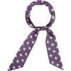 imageAllegra K 50s Skinny Silky Scarf Polka Dots Waistband Long Narrow Neckscarf Bag Handle AccessoryPurple Medium Dot