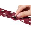imageAllegra K 50s Skinny Silky Scarf Polka Dots Waistband Long Narrow Neckscarf Bag Handle AccessoryRed