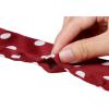 imageAllegra K 50s Skinny Silky Scarf Polka Dots Waistband Long Narrow Neckscarf Bag Handle AccessoryRed Medium Dot