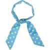 imageAllegra K 50s Skinny Silky Scarf Polka Dots Waistband Long Narrow Neckscarf Bag Handle AccessorySky Blue Medium Dot