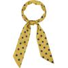 imageAllegra K 50s Skinny Silky Scarf Polka Dots Waistband Long Narrow Neckscarf Bag Handle AccessoryYellow Medium Dot