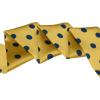 imageAllegra K 50s Skinny Silky Scarf Polka Dots Waistband Long Narrow Neckscarf Bag Handle AccessoryYellow Medium Dot