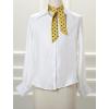 imageAllegra K 50s Skinny Silky Scarf Polka Dots Waistband Long Narrow Neckscarf Bag Handle AccessoryYellow Medium Dot