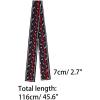 imageAllegra K Leopard Ribbon Long Narrow Skinny Scarf for Women Hairband Waistband Belt Bag Handle AccessoryWine Red