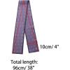 imageAllegra K Silky Skinny Scarves Ribbon Heart Print Long Hairband Handbag WrapPurple