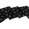 imageAllegra K Women Polka Dots Stripe Heart Print Skinny Scarf Sharp Neck Scarves DoubleSided NeckerchiefBlack