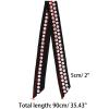 imageAllegra K Women Polka Dots Stripe Heart Print Skinny Scarf Sharp Neck Scarves DoubleSided NeckerchiefBlack Dot