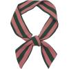 imageAllegra K Women Polka Dots Stripe Heart Print Skinny Scarf Sharp Neck Scarves DoubleSided NeckerchiefGreen Pink