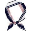 imageAllegra K Women Polka Dots Stripe Heart Print Skinny Scarf Sharp Neck Scarves DoubleSided NeckerchiefNavy Blue Pink