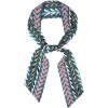 imageAllegra K Women Polka Dots Stripe Heart Print Skinny Scarf Sharp Neck Scarves DoubleSided NeckerchiefTeal