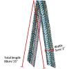 imageAllegra K Women Polka Dots Stripe Heart Print Skinny Scarf Sharp Neck Scarves DoubleSided NeckerchiefTeal