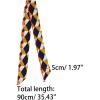 imageAllegra K Women Polka Dots Stripe Heart Print Skinny Scarf Sharp Neck Scarves DoubleSided NeckerchiefYellow