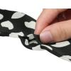imageAllegra K Women Skinny Ribbon Neckerchief Heart Pattern Narrow Hair Wrist Scarf Headband Handbag Handle WrapBlack Floral