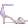 imageAllegra K Womens Ankle Strap Open Toe Stiletto Heels Purple Sandals 75 M US