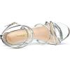 imageAllegra K Womens Open Toe Strappy Straps Stiletto Heel Silver Sandals 6 M US