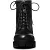imageAllegra K Womens Platform Chunky Heel Combat BootsBlack