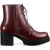 imageAllegra K Womens Platform Chunky Heel Combat BootsBurgundy