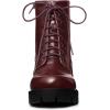 imageAllegra K Womens Platform Chunky Heel Combat BootsBurgundy