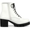 imageAllegra K Womens Platform Chunky Heel Combat BootsWhite