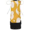 imageAllegra K Womens Polka Dots Platform Zipper Lace Up Combat Disco BootsYellow White