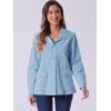 imageAllegra K Womens Utility Jacket Zip Up Drawstring Waist Snap Buttons Lightweight Anorak Jackets with PocketsLight Grey Blue