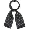 imageAllegra K 50s Ribbon Skinny Scarf Lovely Polka Dots Pattern for Bags Hair Band Neck WrapsBlack Small Dot