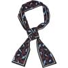 imageAllegra K Leopard Ribbon Long Narrow Skinny Scarf for Women Hairband Waistband Belt Bag Handle AccessoryWine Red