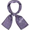 imageAllegra K Silky Skinny Scarves Ribbon Heart Print Long Hairband Handbag WrapPurple